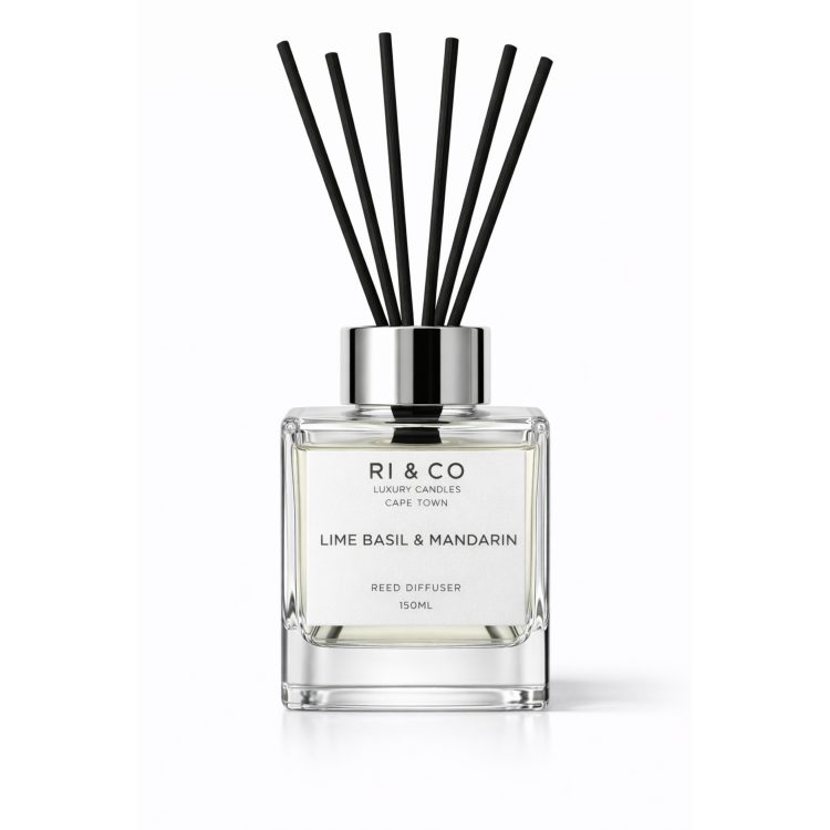 RI & CO Lime Basil & Mandarin Reed Diffuser 150ml luxury home fragrance